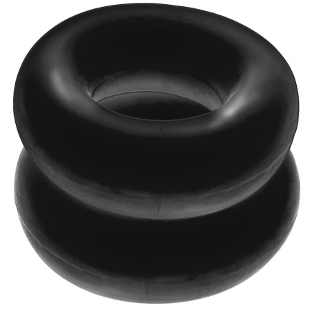 Lot de 2 Cockring Silicone STIFFY Bulge Noirs