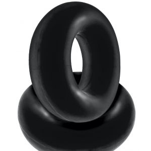 Lot de 2 Cockring Silicone STIFFY Bulge Noirs