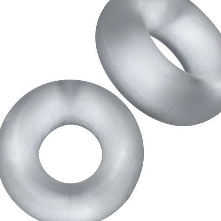 Lot de 2 Cockrings Silicone STIFFY Bulge Transparents