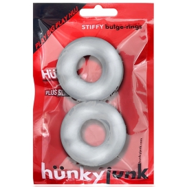 Lot de 2 Cockrings Silicone STIFFY Bulge Transparents 2