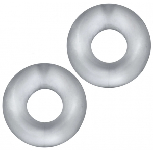 Lot de 2 Cockrings Silicone STIFFY Bulge Transparents
