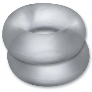 Lot de 2 Cockrings Silicone STIFFY Bulge Transparents