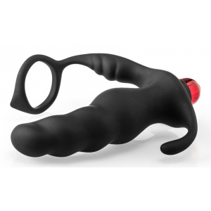 Cockring et Plug Vibrant INTENSE VIBRATION 10 x 3.8cm