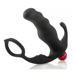 Cockring et Plug Vibrant INTENSE VIBRATION 10 x 3.8cm