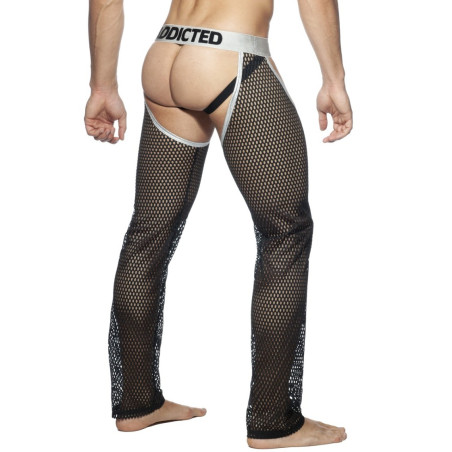 JOCK PANTS Argenté-Noir
