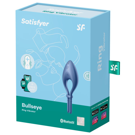 Cockring vibrant connecté BULLSEYE Satisfyer Bleu