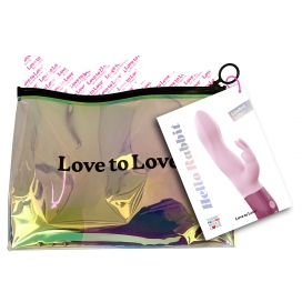 Vibro HELLO RABBIT 24 x 4cm Rose clair 2