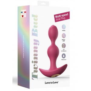Plug vibrant TWINNY BUD 10.5 x 3cm Rose