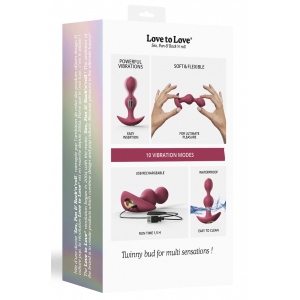 Plug vibrant TWINNY BUD 10.5 x 3cm Rose
