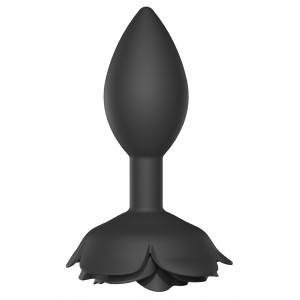Plug anal Bijou OPEN ROSES L 9 x 3.8cm Noir