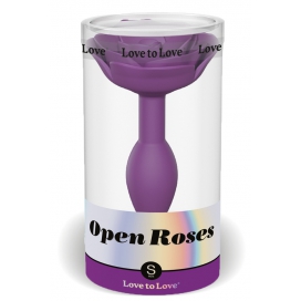 Plug anal Bijou OPEN ROSES S 8 x 2.9cm Violet 2