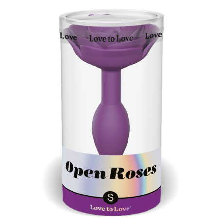 Plug anal Bijou OPEN ROSES S 8 x 2.9cm Violet