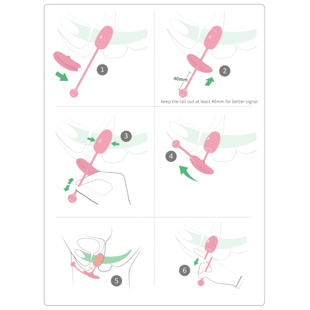 Oeuf vaginal connecté KEGEL COACH 6 x 3cm