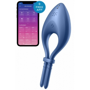Cockring vibrant connecté BULLSEYE Satisfyer Bleu