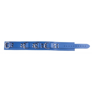 Collier en cuir ULTRA Bleu