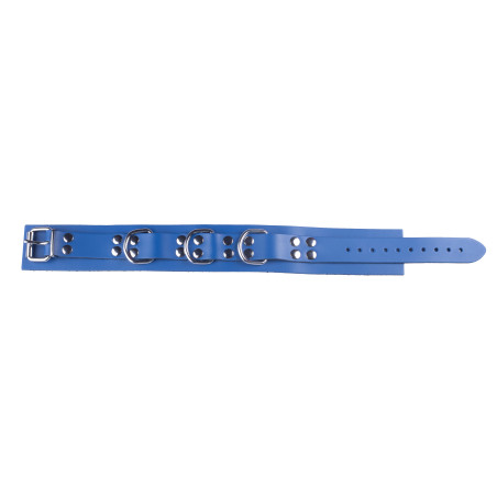 Collier en cuir ULTRA Bleu