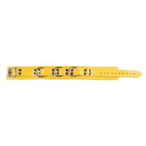 Collier en cuir ULTRA Jaune