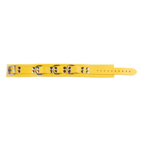 Collier en cuir ULTRA Jaune