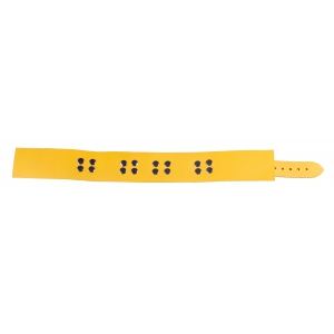 Collier en cuir ULTRA Jaune