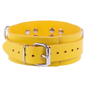Collier en cuir ULTRA Jaune