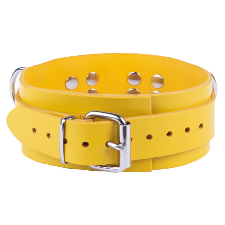 Collier en cuir ULTRA Jaune