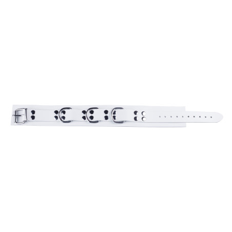 Collier en cuir ULTRA Blanc