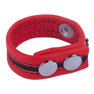 Cockring en cuir TIPPY Rouge
