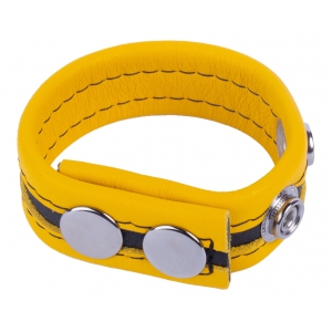 Cockring en cuir TIPPY Jaune
