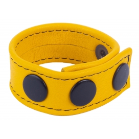 Cockring en cuir COCKY Jaune 2