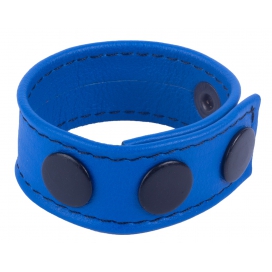 Cockring en cuir COCKY Bleu 2