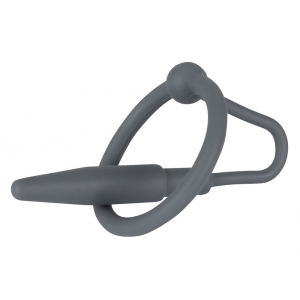 Plug Pénis Silicone SILISTOP avec Anneau 5.5 cm - Diamètre 8 mm