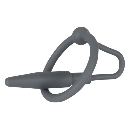 Plug Pénis Silicone SILISTOP avec Anneau 5.5 cm - Diamètre 8 mm