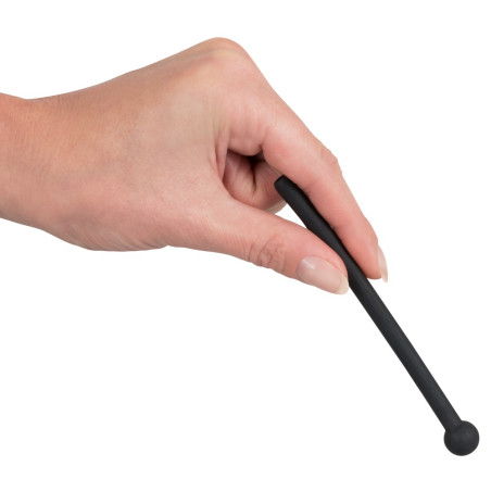 Plug d'urètre percé PISS PLAY 10.5cm - Diamètre 7mm
