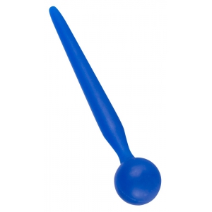 Plug pour penis STOP SPERM 8cm - Diamètre 4-8mm Bleu