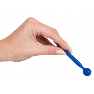 Plug pour penis STOP SPERM 8cm - Diamètre 4-8mm Bleu