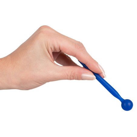 Plug pour penis STOP SPERM 8cm - Diamètre 4-8mm Bleu