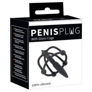 Plug Penis en silicone CAGE GLANS 5cm - Diamètre 8mm