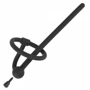 Plug d'urètre percé PLAY STOP 10.5cm - Diamètre 6mm
