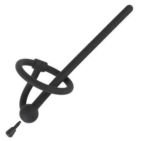 Plug d'urètre percé PLAY STOP 10.5cm - Diamètre 6mm