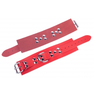 Menottes en cuir ULTRA Rouges