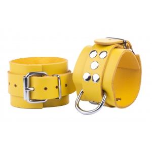 Menottes en cuir ULTRA Jaunes