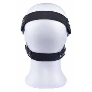 Masque en cuir avec zip