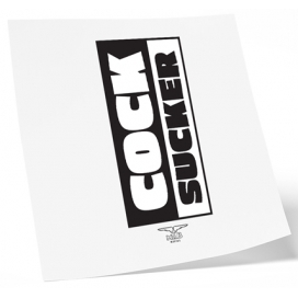 Tatouage éphémère COCK SUCKER 10 x 15cm 2
