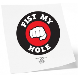 Tatouage éphémère FIST MY HOLE 10 x 10cm 2