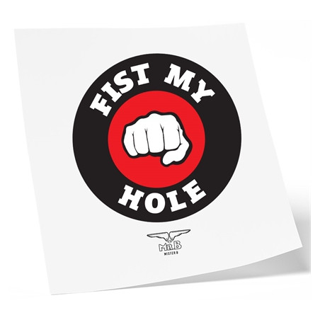 Tatouage éphémère FIST MY HOLE 10 x 10cm