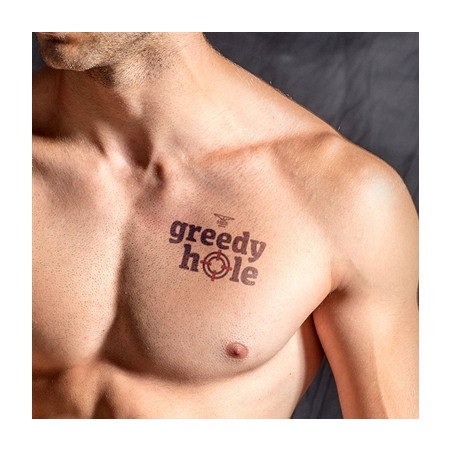 Tatouage éphémère GREEDY HOLE 10 x 10cm