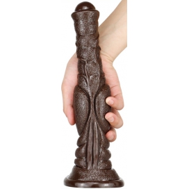 Gode monster DOG LONG 26 x 6cm Marron foncé 2