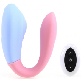Double Stimulateur WELL UP Bleu-Rose