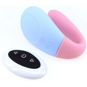 Double Stimulateur WELL UP Bleu-Rose
