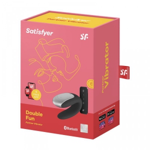 Double stimulateur connecté DOUBLE FUN Satisfyer Noir